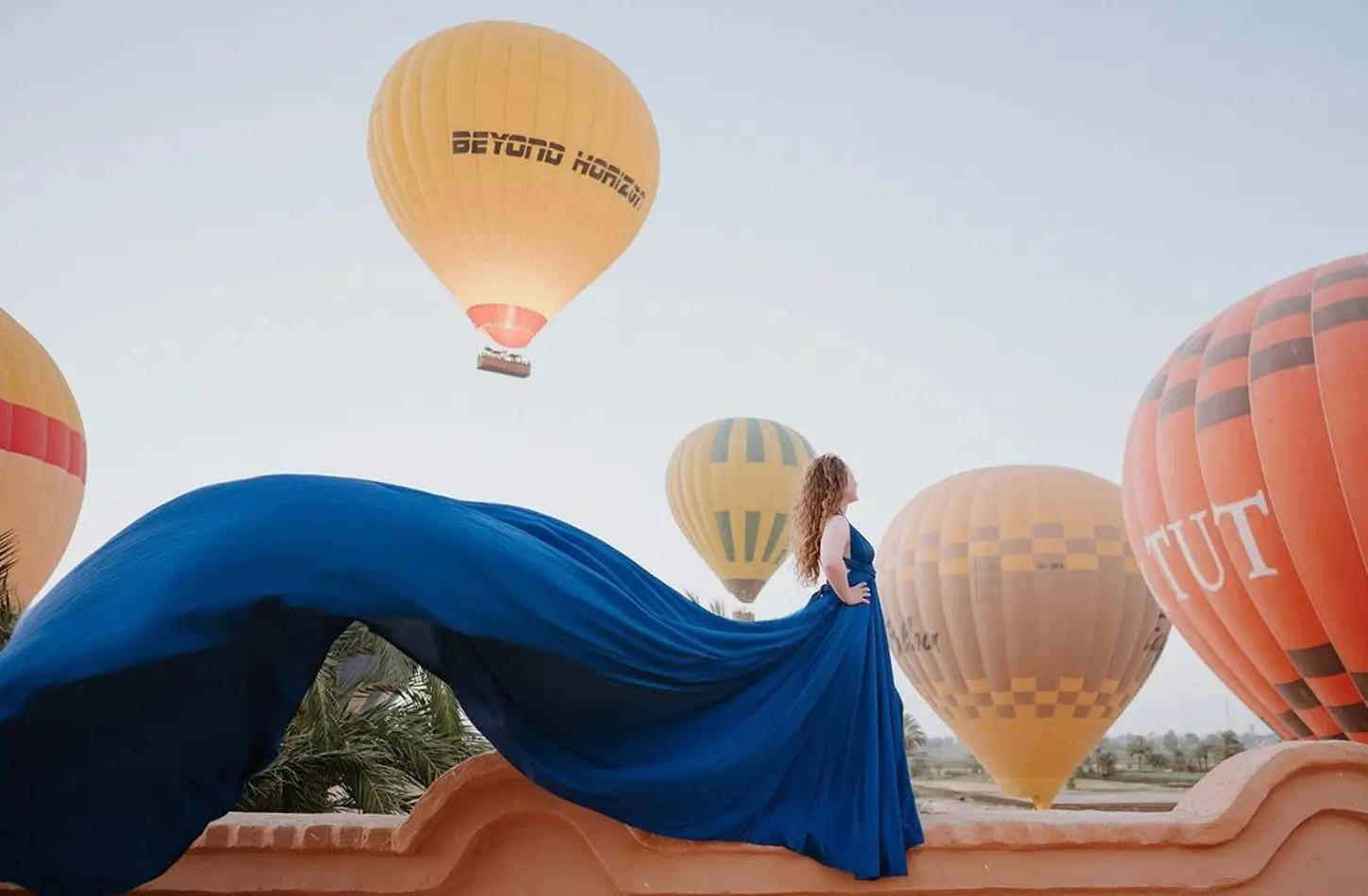Hot Air Balloon Ride over Luxor — Temples & Nile at Sunrise